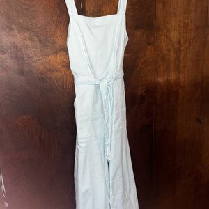 Playful Light Blue Women's Romper
